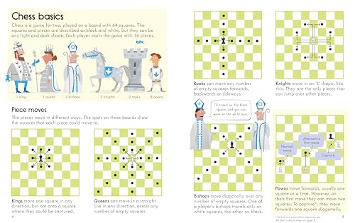 Usborne Chess Book: A Fun Chess Guide for Kids (Ages 6-9) with Write-In Puzzles, Stickers, and Problem-Solving Activities (Where's the...)