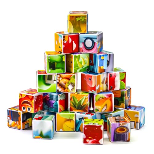 Pairez Toys Magnetic Cubes for Kids, 4 Random Theme Puzzle Cube Sets - color: Random 4 Sets