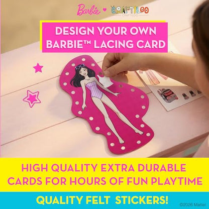 Barbie® Lacing Cards for Kids Ages 3-5 - 8 Illustrated Sewing Cards - style: Illustrated