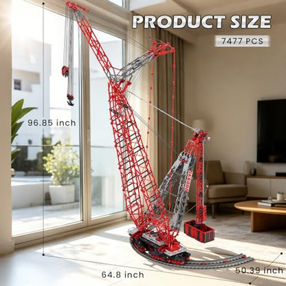 Reobrix RC Crane Building Block Sets Big Remote Control Crane Model