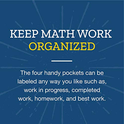 Really Good Stuff Intermediate Math Resource 4-Pocket Folders - Set of 12