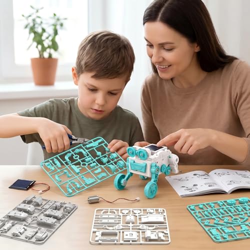 16-in-1 Solar Robot Kid, 190 Pcs STEM Educational Toy for Age 8+