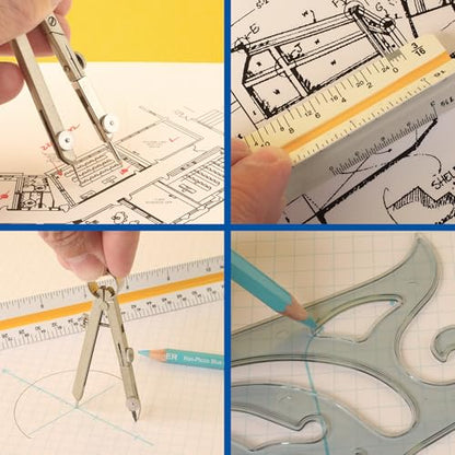 ALVIN Academy Drafting, Drawing and Design Launch Kit | 10 Pieces | Class Tools for Geometry, Architecture and Engineering Students | - Model DDKL1 - style: Launch Kit