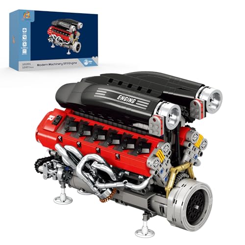 V12 Engine Building Set for Adults, 1240 PCS