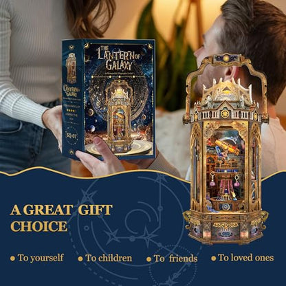 Book Nook Kit DIY 3D Wooden Puzzle - Starry Guide Camping Light - color: Starry Guide Camping Light