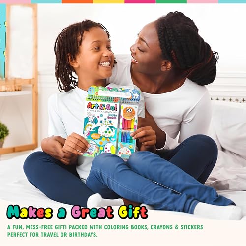 Bright Stripes Art on the Go Going Dotty Ocean Theme Travel Kit, Ages 3+ - color: Going Dotty Ocean