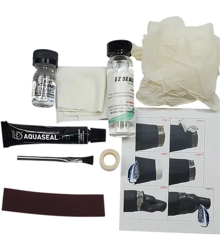 Black Latex Wrist Seal for Leaky Drysuit - Adult Divers - color: Wrist Seals plus Replacement Kit, size: X-Large / 7.25" - 7.75" Wrist