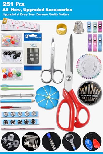 YUANHANG Large Sewing Kit for Adults: 2-Year Supply for Home Hand Mending