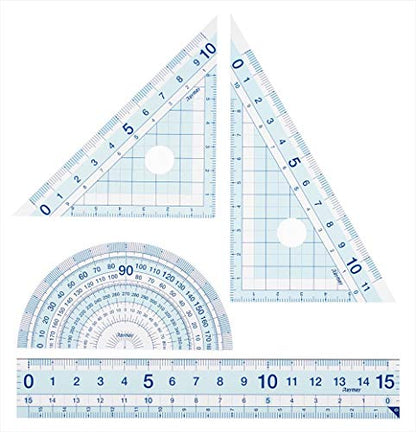Raymay Fujii APJ409 Ruler Set, Recommended by Pet Teachers, Small