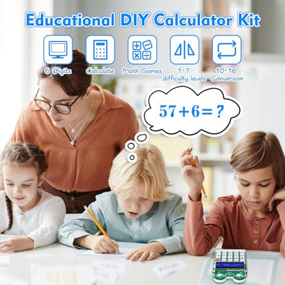 MIOYOOW DIY Math Game Calculator Kit, Soldering Practice Kit for School