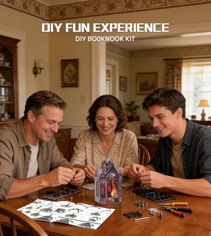 Spilay DIY Miniature House Kit for Adults, Miniature Dollhouse Kit - color: Spire of the Wyrm