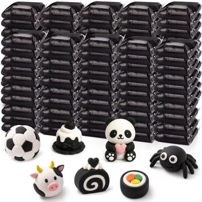 Air Dry Clay Bulk, Modeling Clay for Kids, 100 Pcs, Black - color: Black