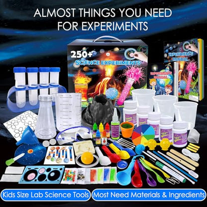 UNGLINGA 250+ Science Experiments Kits for Kids, Chemistry Set - style: science kit with 250 experiments