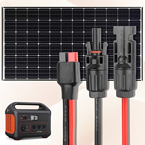 10AWG Solar Panel to Anderson Connector Adapter Extension Cable,1.6FT - size: 1.6FT