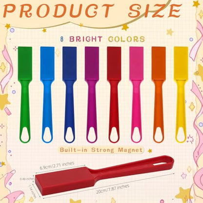 SAYAYA 16 PCS Magnetic Bingo Wands 7.87 Inch Colorful Magnet Sticks for Bingo Chips, Family Game Night, Science Learning, Counting Activities, and Educational Fun, Classroom Supplies - color: 16 Pcs