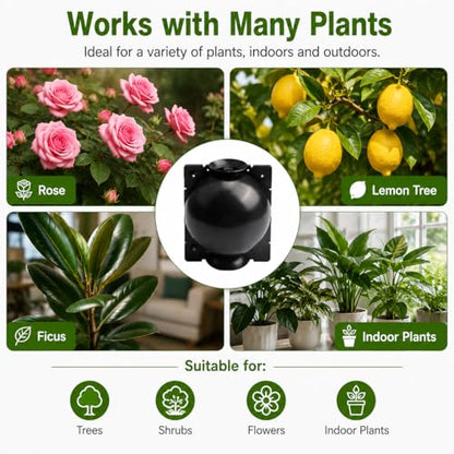 Plant Air Layering Pods for Root Growing, Reusable Propagation Ball Kit with Clear Root Monitoring Design, Easy Install Propagation Cups for Indoor Outdoor Trees and Plants(15Pcs-Small)