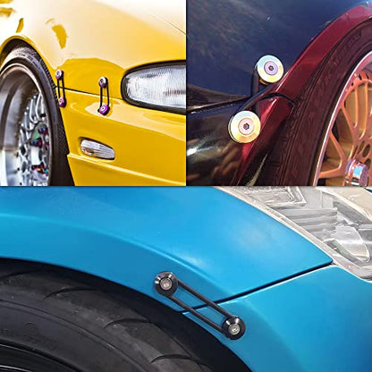 JDM Bumper Quick Release Fastener Kit 4-Piece Purple - color: Purple