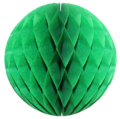 Light Green Honeycomb Balls, Set of 3 (12 inch, 8 inch, 5 inch) - color: Light Green