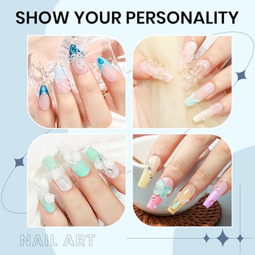Solid Builder Gel for Nails 3D Nail Sculpture Gel and Nail Rhinestone Glue - color: Clear Clear Clear