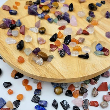 10 Kinds Gemstones and Crystals Set Tumbled Chips Crystals for Jewelry Making,Candle Making,Crushed Stones Rocks and Minerals Science Kit,Black Tourmaline,Rhodonite
