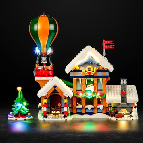 Vaodest LED Light for Lego 10339 Santa's Post Office, Christmas Décor Lights Set,Design and Configuration Compatible with Model 10339 (LED Light Only, Not Building Block Kit)