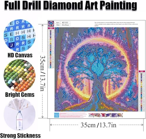 Ekuxom Tree of Life Diamond Art Kits for Adults-5D Diamond Painting - color: Tree of Life-1