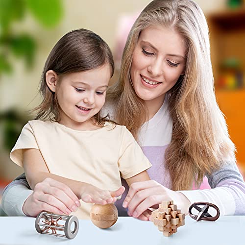 Wooden and Metal Puzzles Gift for Kids, Teens, and Adult - style: Stlyle E