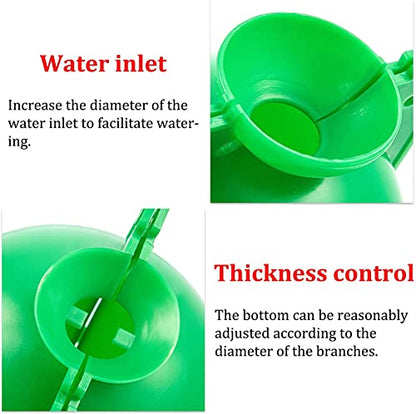 Air layering pods, Reusable Plant Rooting Device Plant Rooting Grow Box High Pressure Propagation Ball Grafting Device Botany Root Controller Garden Plant Rooter Box (Medium(3.1″×6PCS),Green) - color: Green, size: Medium（3.1″×6PCS）