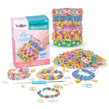 Rainbow Loom LoomiLoom Tropical Vibes Rubber Band Bracelet Kit, 600pc
