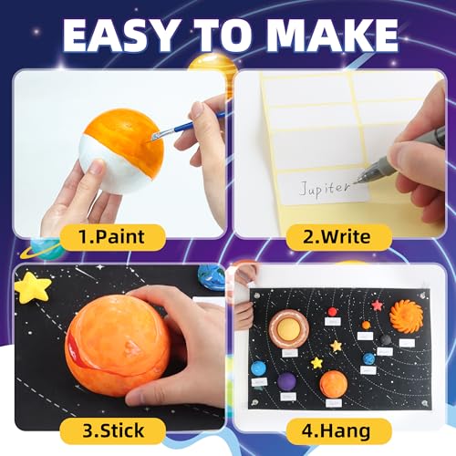 wookidel Solar System Project Kit for Kids, Solar System Model Toy Kit