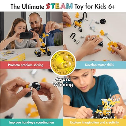 The Off Bits Build Your Own Excavator Toy, 150+ Pcs Vehicle Construction Toys, LoaderBit Educational Stem Building Toys, STEAM Gift for Kids, Engineering Kit for Kids 8 9 10 11 12 Years Old - style: LoaderBit