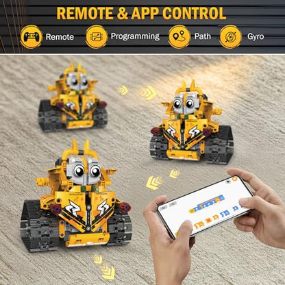 STEM Robot Building Kit for Kids Ages 8-16, 5 in 1 Robot Toys with APP & Remote Control, 269 PCS Programmable Engineering Building Blocks Birthday Gifts for Boys Girls Age 6 7 8 9 10 11 12+ - style: 11