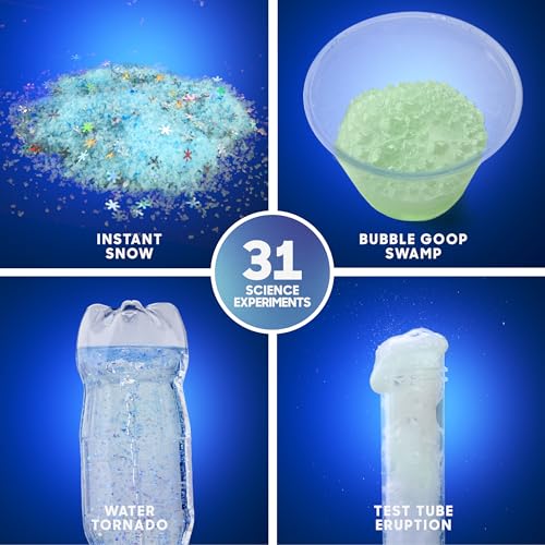 Discovery Radical Reactions Science Kit - 31 Experiments STEM Lab for Kids| DIY Activity Set with Chemistry Tools, Volcano Mold, Instant Snow| Educational Learning Toy| Gift for Boys Girls| Ages 8+