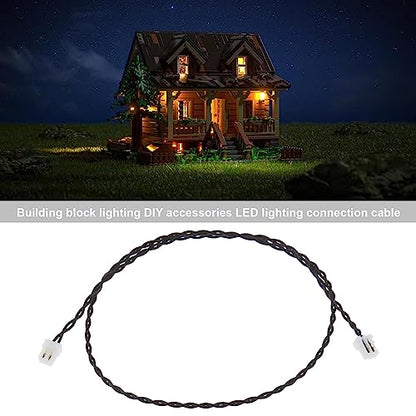 The Lord of the Tools 3Pcs Connection Cables Compatible with Lego Or All Other Building Blocks Power Functions Extension Wire Power Connective Cord 15cm/ 5.9inch