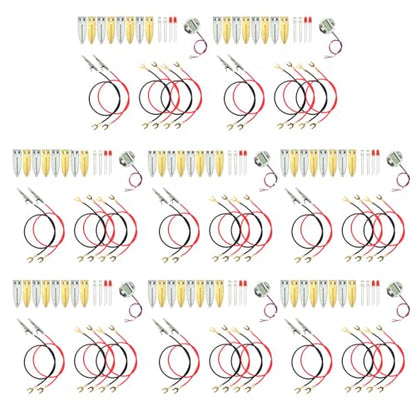EUDAX Fruit Battery Science Experiment Kit for DIY School Home Teaching Equipment, Orange Lemon Potato Electronic Clock Science Project Kit Physics Educational for Students Teachers (8 Set) - style: 8 Set