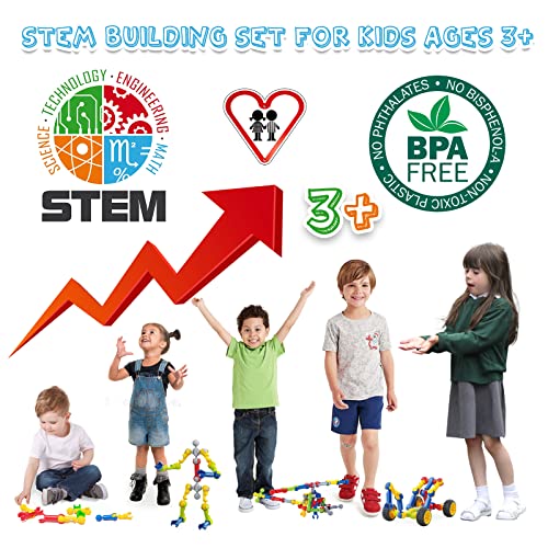 Building Toys for Kids Ages 4-8, STEM Toys for 3 4 5 6 7+ Year Old Boy Gift - style: 170pcs