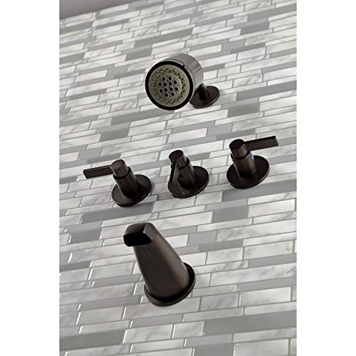 Kingston KBX8133NDL Tub and Shower Faucet, Antique Brass - color: Antique Brass