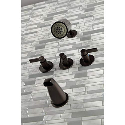 Kingston KBX8133NDL Tub and Shower Faucet, Antique Brass - color: Antique Brass