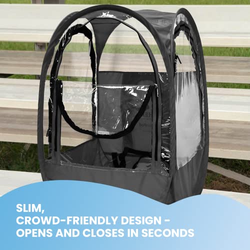 WeatherPod® StadiumPod™ 1-Person Wearable Upper Body Pop-Up Pod - color: Black