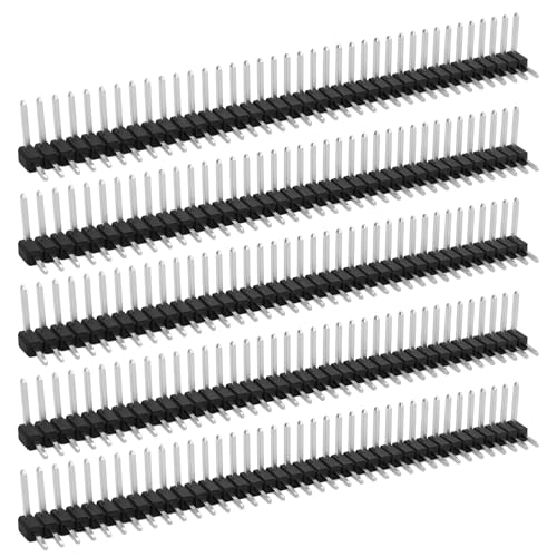 1x40 Pin Header Strip, Right Angle Pin Header Connector - size: Dual Row Right Angle