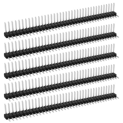 1x40 Pin Header Strip, Right Angle Pin Header Connector - size: Dual Row Right Angle