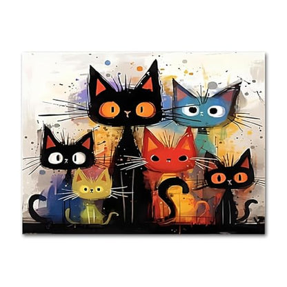 Cat Diamond Painting Kits for Adults, Cat Diamond Art Kits for Adults - color: Funny Cats
