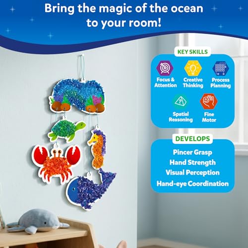 Skillmatics Poke-in Art – Underwater Animals, Wood Craft Kit, Gift for Kids - style: 7. Underwater Animals