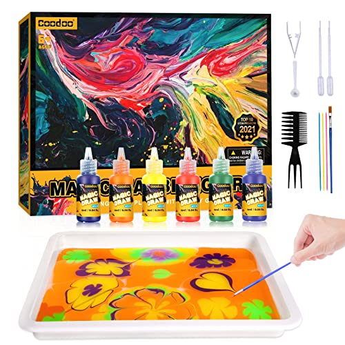 Water Marbling Paint for Kids - Arts and Crafts for Girls Boys Ideal Gifts