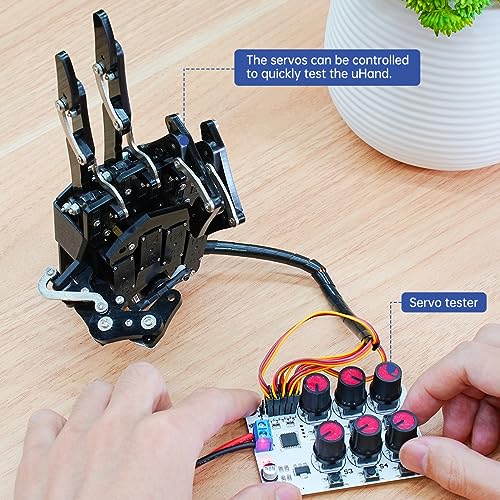 Robot Hand Five Fingers Solely Movement Bionic Robot Mechanical Arm DIY, Right Hand - style: Right Hand