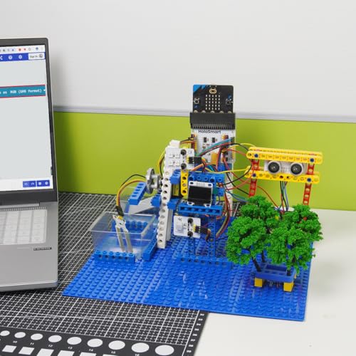 Micro:bit Smart Farm Learning Kit,16 Progressive STEM Projects for School Student | MakeCode & Python Programming | Actuators for IoT Agriculture Education (Without Micro:bit Board)