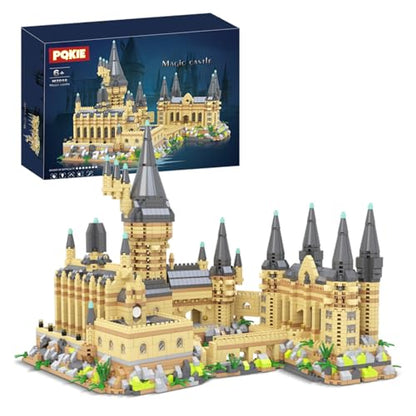 PQKIE Magic Castle Micro Mini Building Set, 2929 Pcs Magic House Model Building Toys, STEM Creative Magic World Office and Home Decor Bricks Kits, Christmas Birthday Gift for Adults Teens Kids 14+ - style: 2929 Pieces