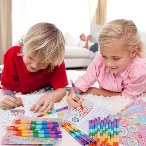 BenLouis 24 Pcs Sweet Candyland Mini Coloring Books for Kids Party Favors - style: Candyland