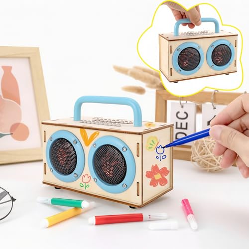 STEM Projects Build Bluetooth Speaker Kit for Kids & Adults Age 8-12 - color: Blue