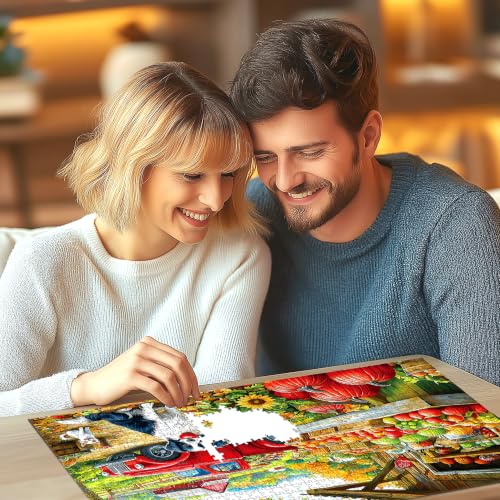Blueforest Jigsaw Puzzles for Adults 1000 Pieces Autumn Farm Fruit Stand - color: Autumn Farm Fruit Stand